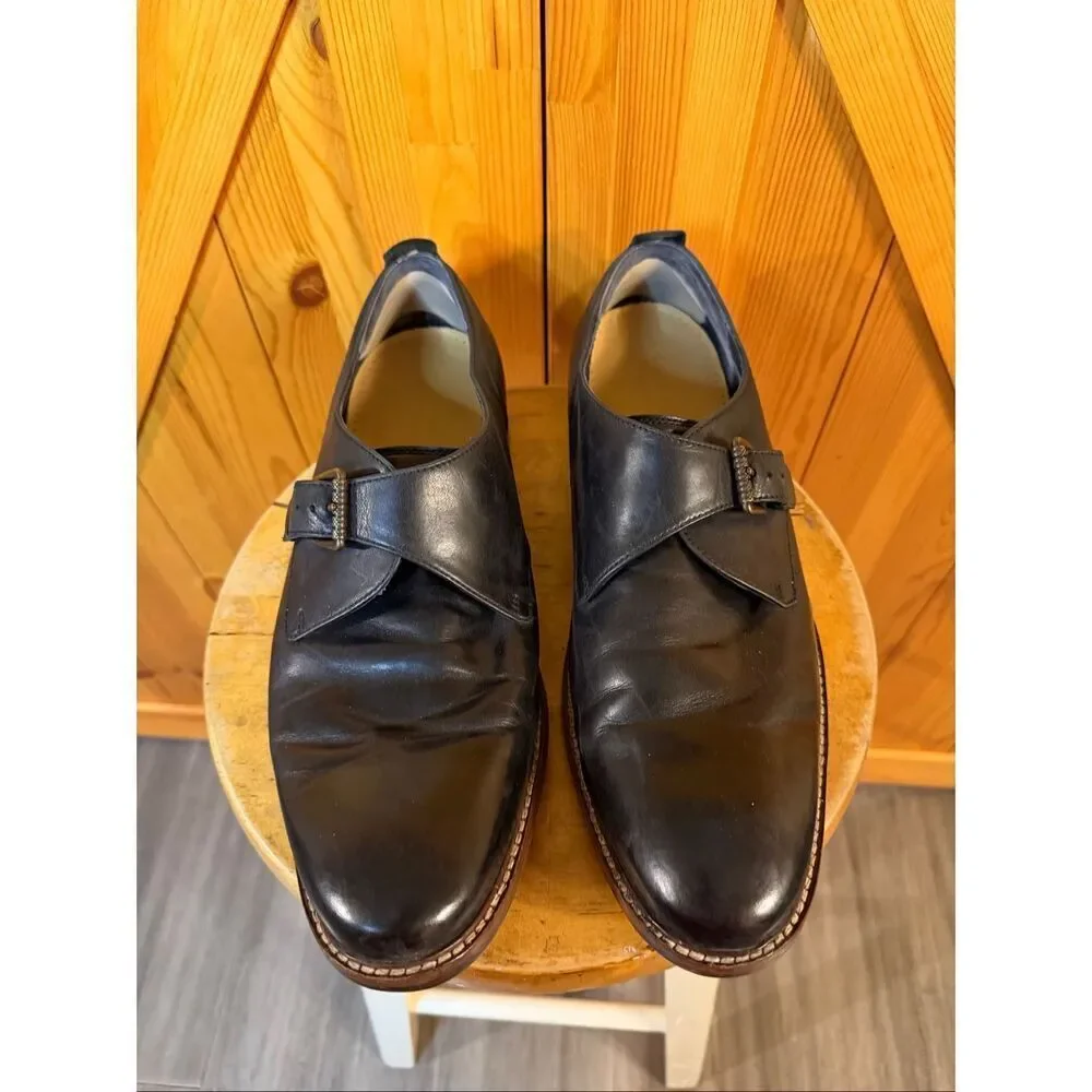 Cole Haan Casual Shoes Kennedy Single Monk Strap Oxford Shoes Black size 12M